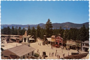 Ponderosa Ranch showing Lake Tahoe in the background, Incline Village, on the North Shore of Lake Tahoe, Nevada 